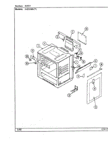 02 - Body (H4251wrx) parts for Hardwick Range H4100PRA from AppliancePartsPros.com