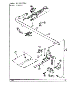 05 - Gas Controls (H4100prx) parts for Hardwick Range H4100PRA from AppliancePartsPros.com