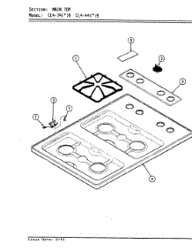 02 - Top Assembly parts for Hardwick Cooktop CL4-44A9 from AppliancePartsPros.com