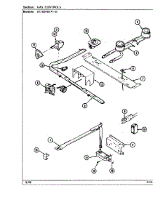03 - Gas Controls (H1100prx-K) parts for Hardwick Range H1100PRW-K from AppliancePartsPros.com