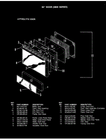 06 - Door (-9 Models) parts for Hardwick Range CPF9849W539A from AppliancePartsPros.com