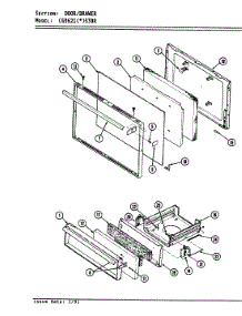 04 - Door / Drawer parts for Hardwick Range CG9621W539R from AppliancePartsPros.com
