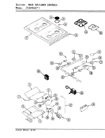 06 - Main Top & Lower Controls parts for Hardwick Range CPJ8441KA919D from AppliancePartsPros.com