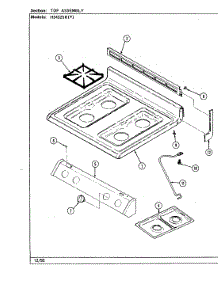 06 - Top Assembly parts for Hardwick Range H3432SRA from AppliancePartsPros.com