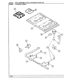 08 - Top Assembly parts for Hardwick Range CPM9841KA689DG from AppliancePartsPros.com