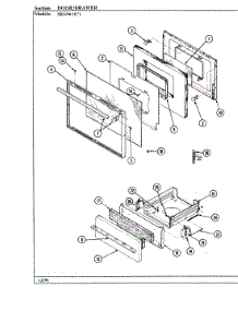 02 - Door / Drawer (Skg9611x540r) parts for Hardwick Range SKG9611A540R from AppliancePartsPros.com