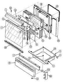 04 - Door / Drawer parts for Hardwick Range H3478VVV from AppliancePartsPros.com