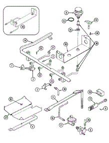 05 - Gas Controls parts for Hardwick Range H3478XVW from AppliancePartsPros.com