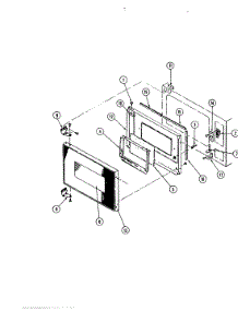 08 - Upper Oven Door parts for Hardwick Range CKG8421MA729RG from AppliancePartsPros.com