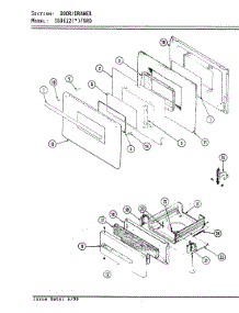 03 - Door / Drawer parts for Hardwick Range SG9612W79RO from AppliancePartsPros.com