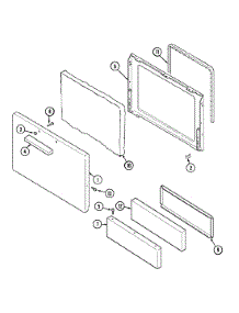 02 - Door parts for Hardwick Range H31000PAAD from AppliancePartsPros.com