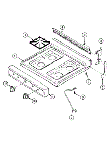 05 - Top Assembly parts for Hardwick Range H3131WUW from AppliancePartsPros.com