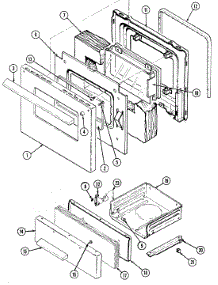 02 - Door / Drawer parts for Hardwick Range H3131WUW from AppliancePartsPros.com