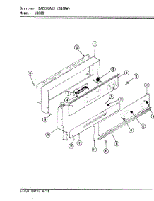 02 - Control Panel (580Rw Model) parts for Hardwick Range CKJ9641A580RW from AppliancePartsPros.com