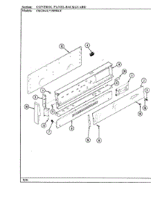02 - Control Panel parts for Hardwick Range CKG9641W589RGC from AppliancePartsPros.com