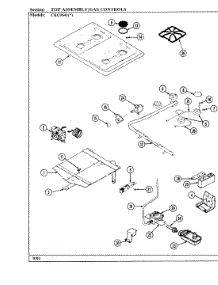03 - Controls parts for Hardwick Range CKG9641W589RGC from AppliancePartsPros.com