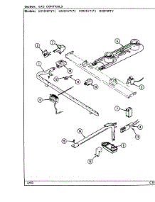 03 - Gas Controls parts for Hardwick Range H3231XTA from AppliancePartsPros.com