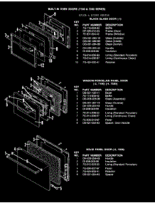 04 - Door (-1 Model) parts for Hardwick Oven CKD7122810AC from AppliancePartsPros.com