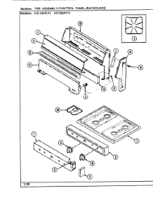 05 - Top Assembly (H311oppx, H3120spx) parts for Hardwick Range H3110PPA from AppliancePartsPros.com
