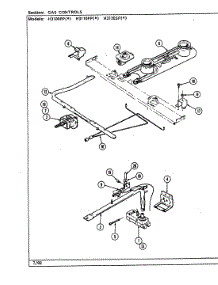 04 - Gas Controls parts for Hardwick Range H3110PPA from AppliancePartsPros.com