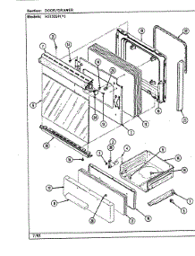 03 - Door / Drawer (H3120spx) parts for Hardwick Range H3110PPA from AppliancePartsPros.com
