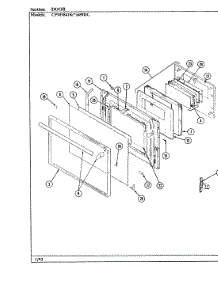 03 - Door parts for Hardwick Range CPM9841KW689DG from AppliancePartsPros.com