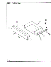 04 - Drawer parts for Hardwick Range CPM9841KW689DG from AppliancePartsPros.com