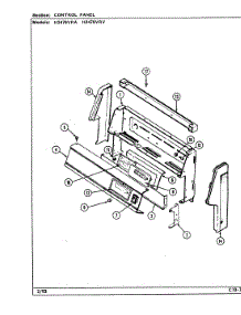 02 - Control Panel parts for Hardwick Range H3478VRA from AppliancePartsPros.com