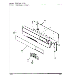 02 - Control Panel parts for Hardwick Range H4131WRW from AppliancePartsPros.com
