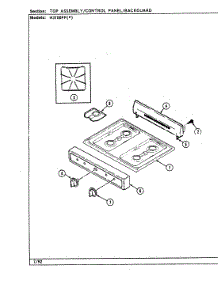 04 - Top Assembly parts for Hardwick Range H3100PPW from AppliancePartsPros.com