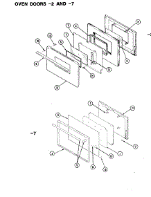 04 - Door (-7 Model) parts for Hardwick Range CG9617W540RG from AppliancePartsPros.com