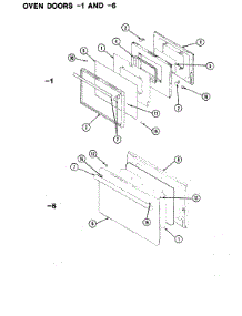 04 - Door parts for Hardwick Range CG9616W429R from AppliancePartsPros.com
