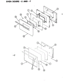 03 - Door parts for Hardwick Range EG972W549 from AppliancePartsPros.com