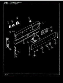 02 - Control Panel parts for Hardwick Range EG9-71W579W from AppliancePartsPros.com