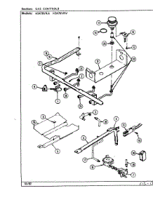 04 - Gas Controls parts for Hardwick Range H3478VRA from AppliancePartsPros.com