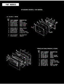 05 - Door (-1 Models) parts for Hardwick Range ED9-71W539R from AppliancePartsPros.com