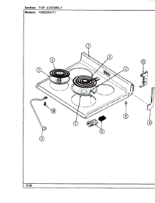 05 - Top Assembly parts for Hardwick Range H3832SRA from AppliancePartsPros.com