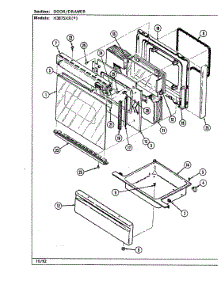 03 - Door / Drawer parts for Hardwick Range H3875XRA from AppliancePartsPros.com