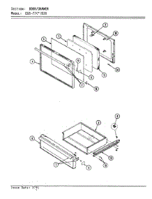 03 - Door / Drawer parts for Hardwick Range EG9-77A539 from AppliancePartsPros.com