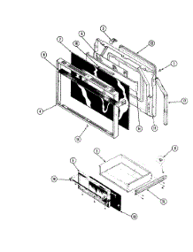 04 - Door Assembly (Lower) parts for Hardwick Range EPE861KB929A from AppliancePartsPros.com