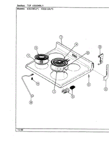 05 - Top Assembly parts for Hardwick Range H3531XRW from AppliancePartsPros.com