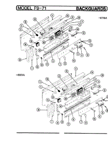 02 - Control Panel (Epf9-71Kx669a) parts for Hardwick Range EPF9-71KW669A from AppliancePartsPros.com