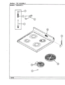 05 - Top Assembly parts for Hardwick Range H3878XRW from AppliancePartsPros.com