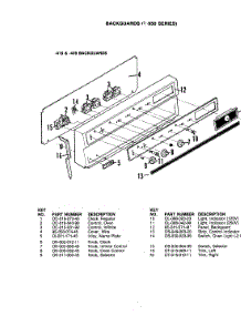 03 - Control Panel (-419 & -439) parts for Hardwick Range PD-950 from AppliancePartsPros.com