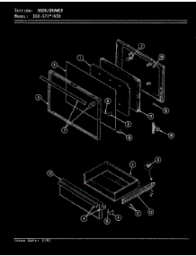 03 - Door / Drawer parts for Hardwick Range EG9-57A439 from AppliancePartsPros.com