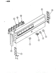 02 - Control Panel (Eg956x429) parts for Hardwick Range EG956A429 from AppliancePartsPros.com