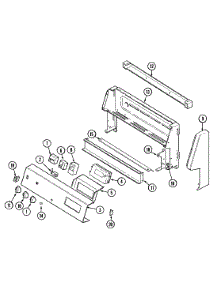 02 - Control Panel parts for Hardwick Range H3657XUA from AppliancePartsPros.com