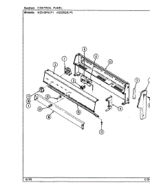 02 - Control Panel parts for Hardwick Range H3520SRA from AppliancePartsPros.com