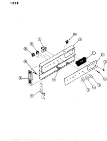 02 - Control Panel parts for Hardwick Range EG971W579 from AppliancePartsPros.com