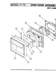 05 - Door Assembly (Self Cleaning) parts for Hardwick Range EF7-11819R from AppliancePartsPros.com